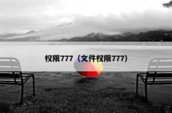 权限777（文件权限777）