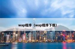 wap程序（wap程序下载）