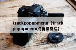 trackpopupmenu（trackpopupmenu点击没反应）