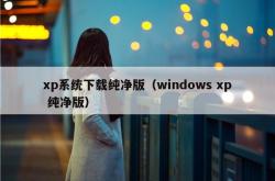 xp系统下载纯净版（windows xp 纯净版）