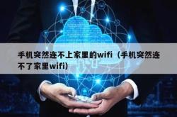 手机突然连不上家里的wifi（手机突然连不了家里wifi）