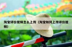 淘宝评价视频怎么上传（淘宝如何上传评价视频）