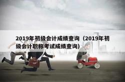 2019年初级会计成绩查询（2019年初级会计职称考试成绩查询）