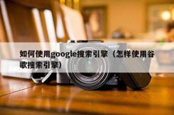 如何使用google搜索引擎（怎样使用谷歌搜索引擎）