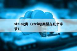 string类（string类型占几个字节）