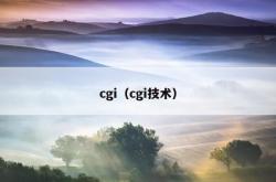 cgi（cgi技术）