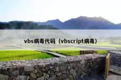 vbs病毒代码（vbscript病毒）